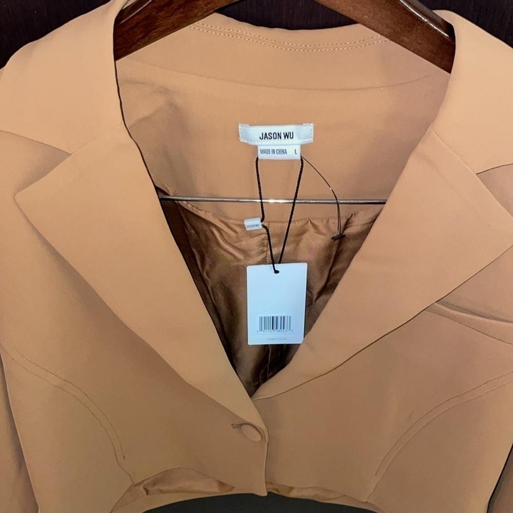 NWT Jason Wu Cropped Lined Single Button Blazer i… - image 3